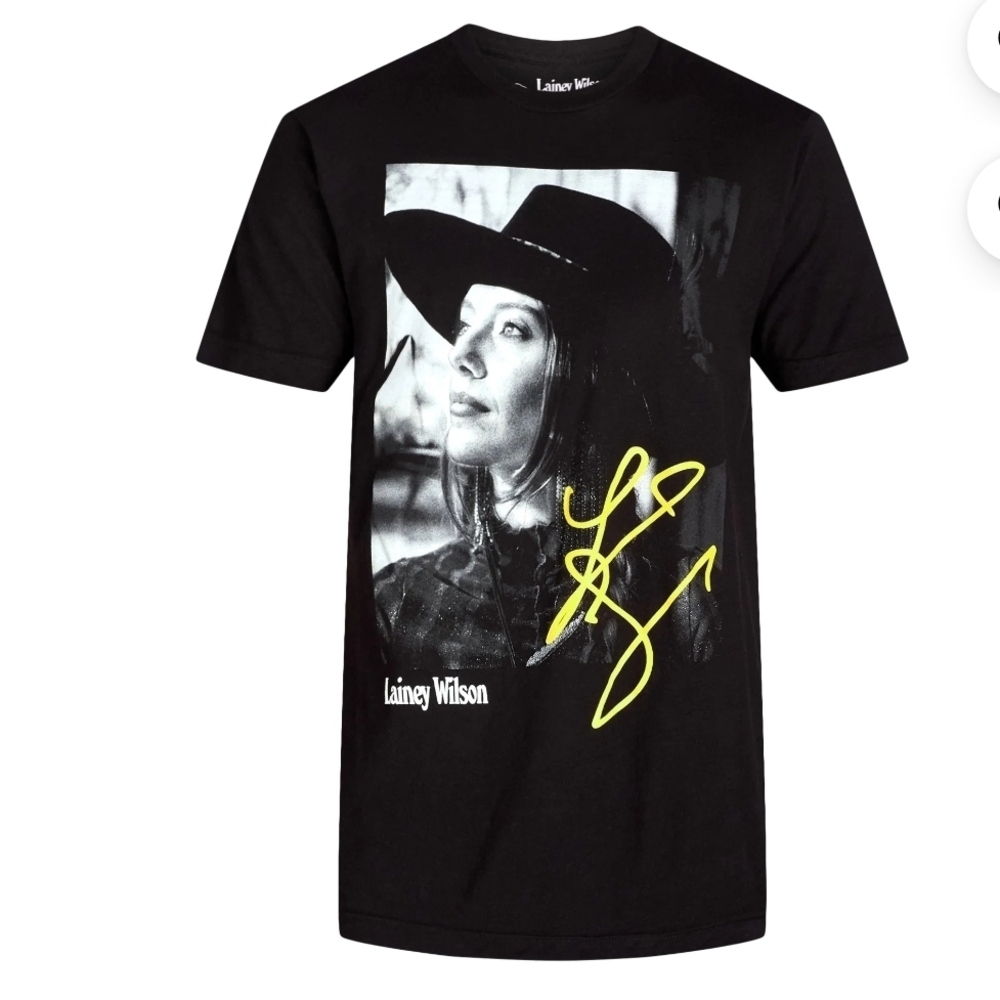 Lainey Wilson Country Music NEW Short Sleeve Unisex  Black Graphic Tee 2024